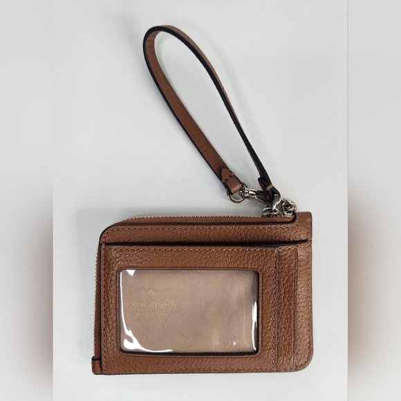 Kate Spade Wristlet Cardholder Keychain Leather - Picture 2 of 4